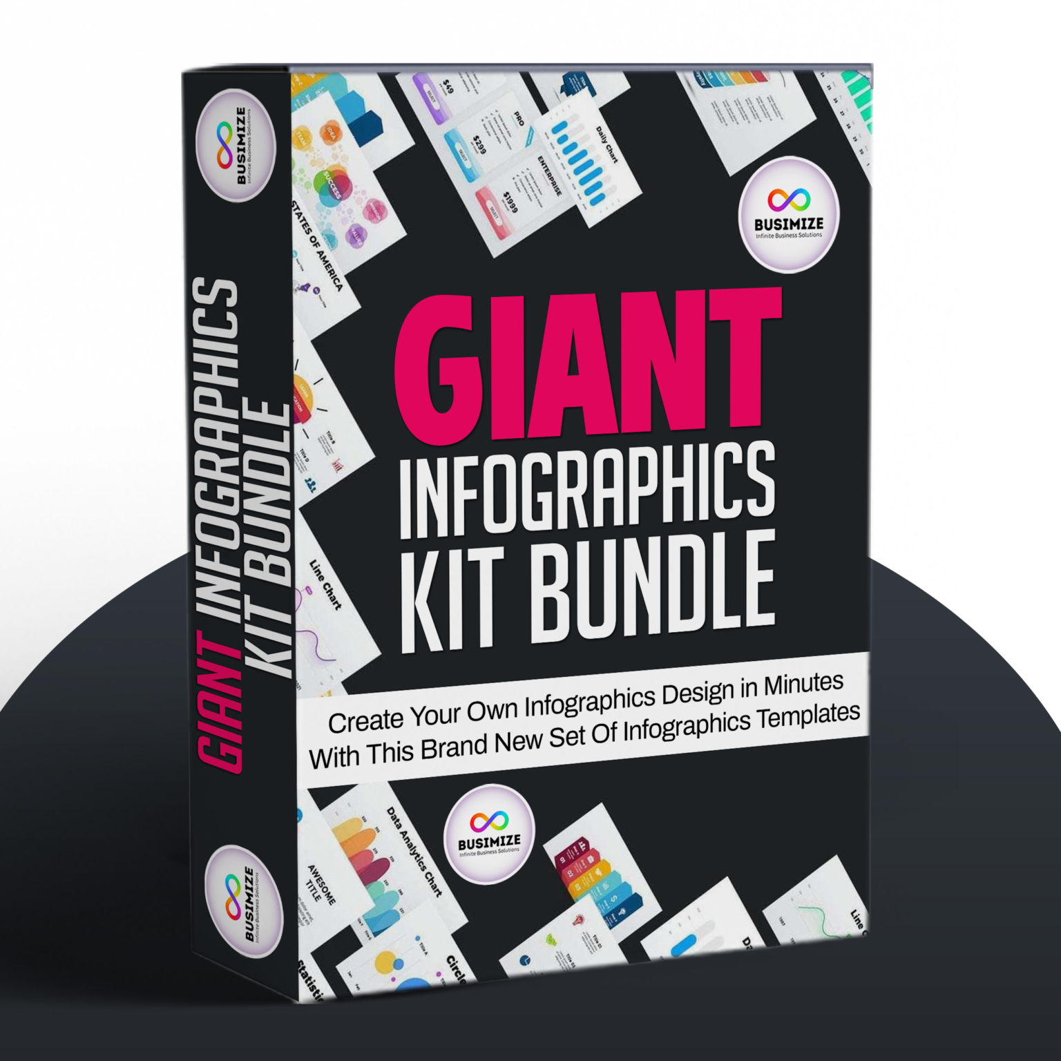 Giant infographics pack busimize